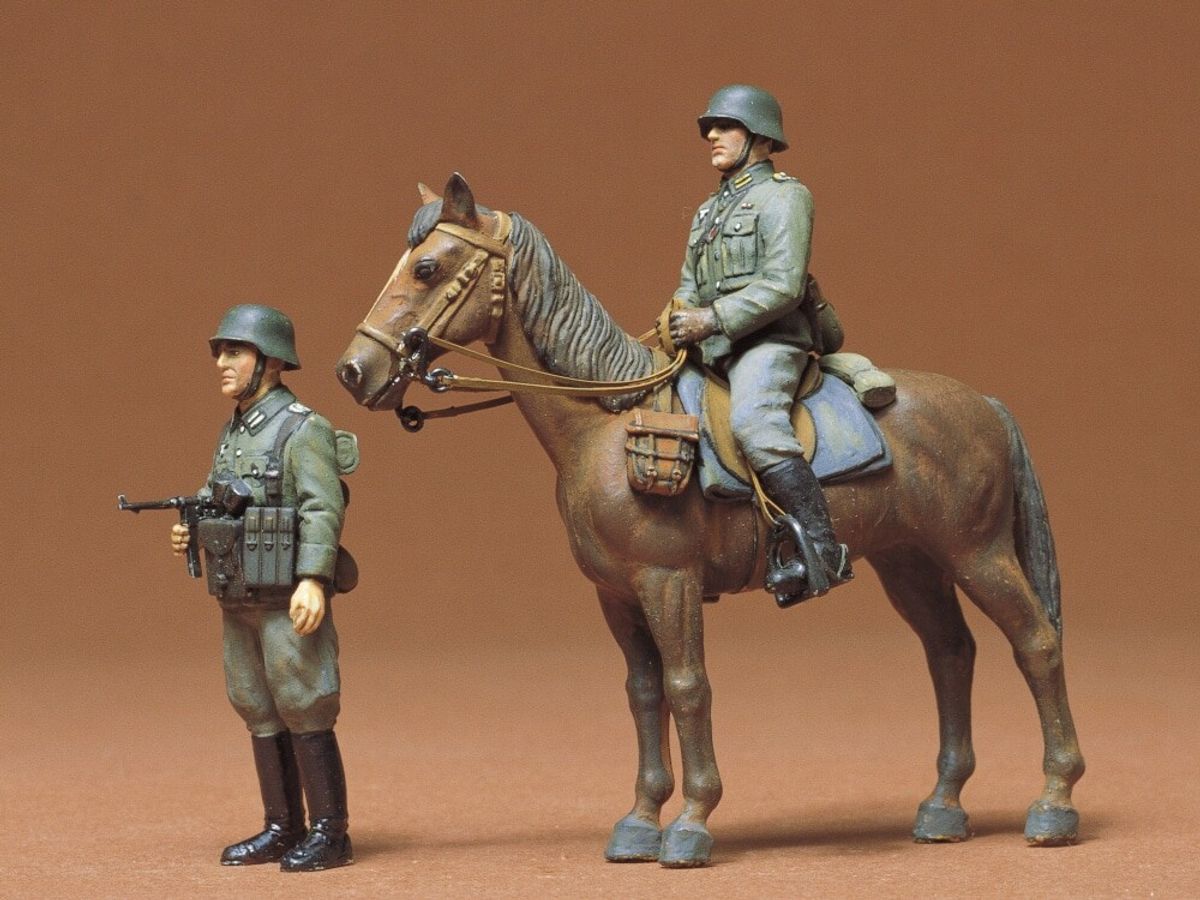 Tamiya - Wehrmacht Mounted Infantry Set - Model Figurer - 1:35 - 35053