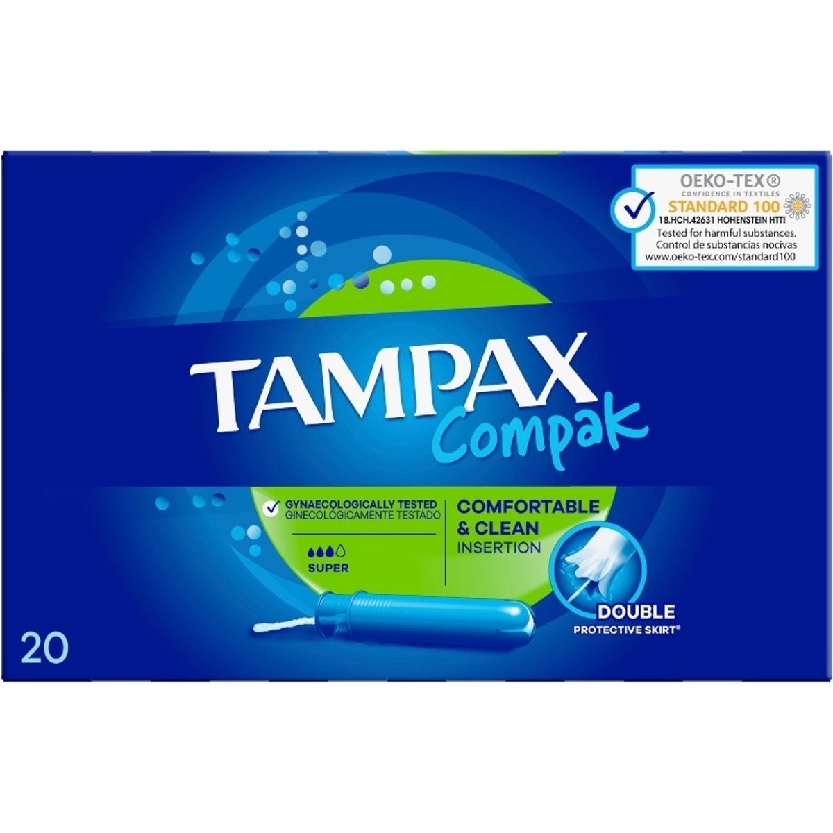 Tampax Compak Tampons 20 Pieces - Super