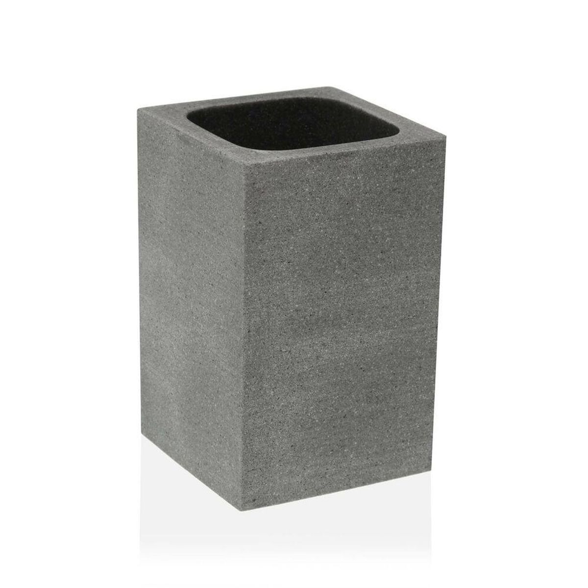 Tandbørsteholder Versa Slate Harpiks (7,2 x 11,2 x 7,2 cm)