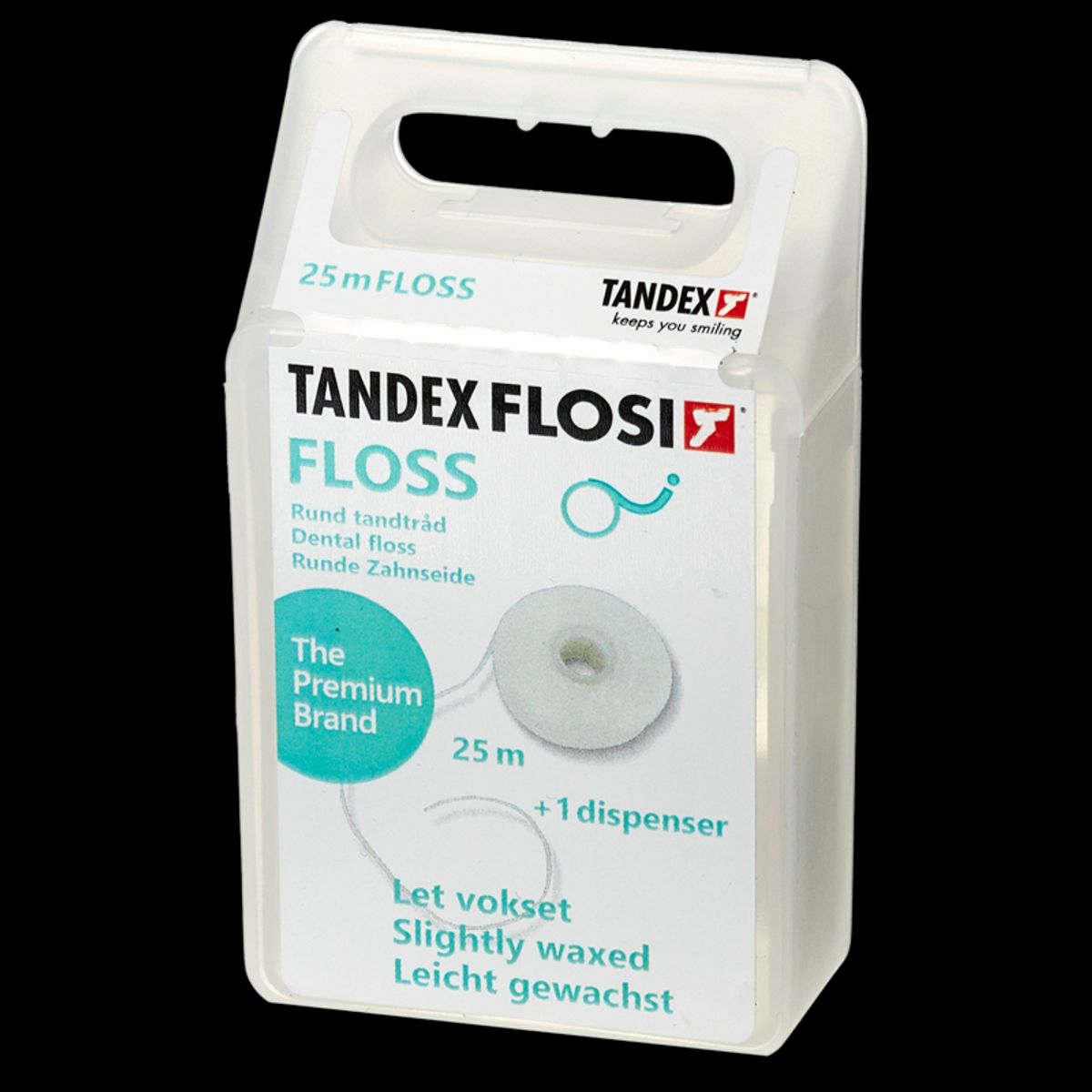 TANDEX Flosi Floss Med Voks 25 m