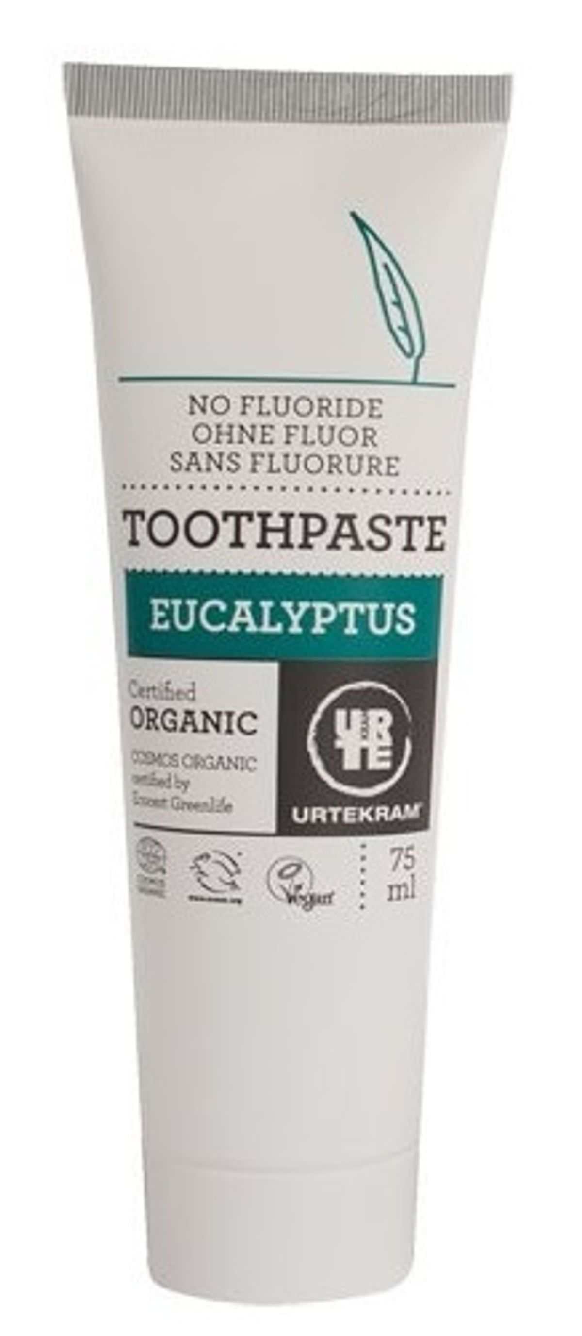 Tandpasta eucalyptus u. fluor, 75ml.