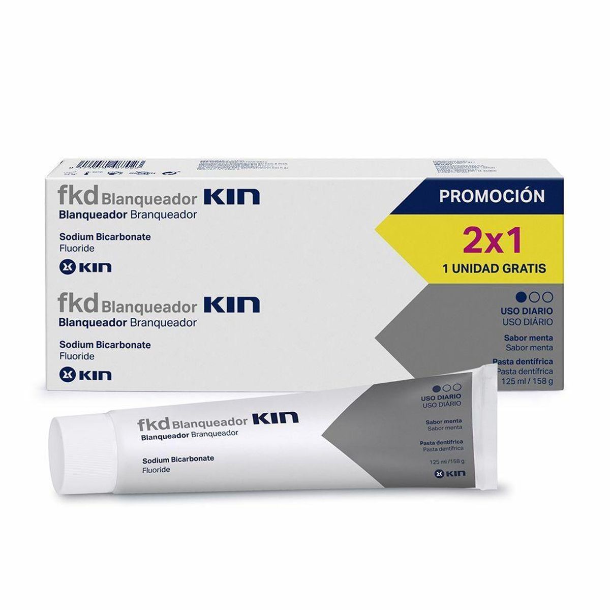 Tandpasta Kin FDK 2 x 125 ml (2 Dele)