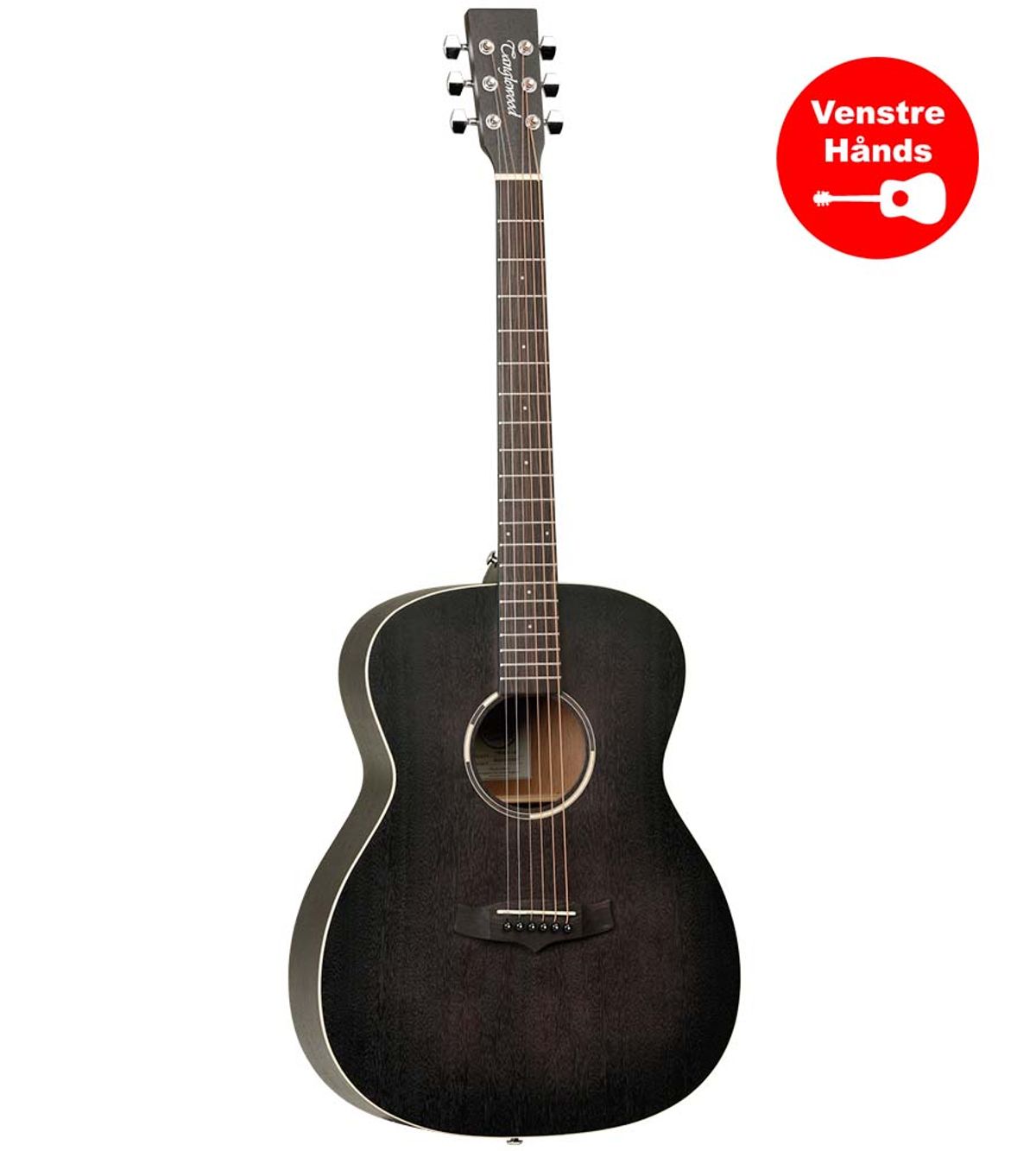 Tanglewood TWBBOLH Blackbird venstrehånds Western guitar - Black Satin