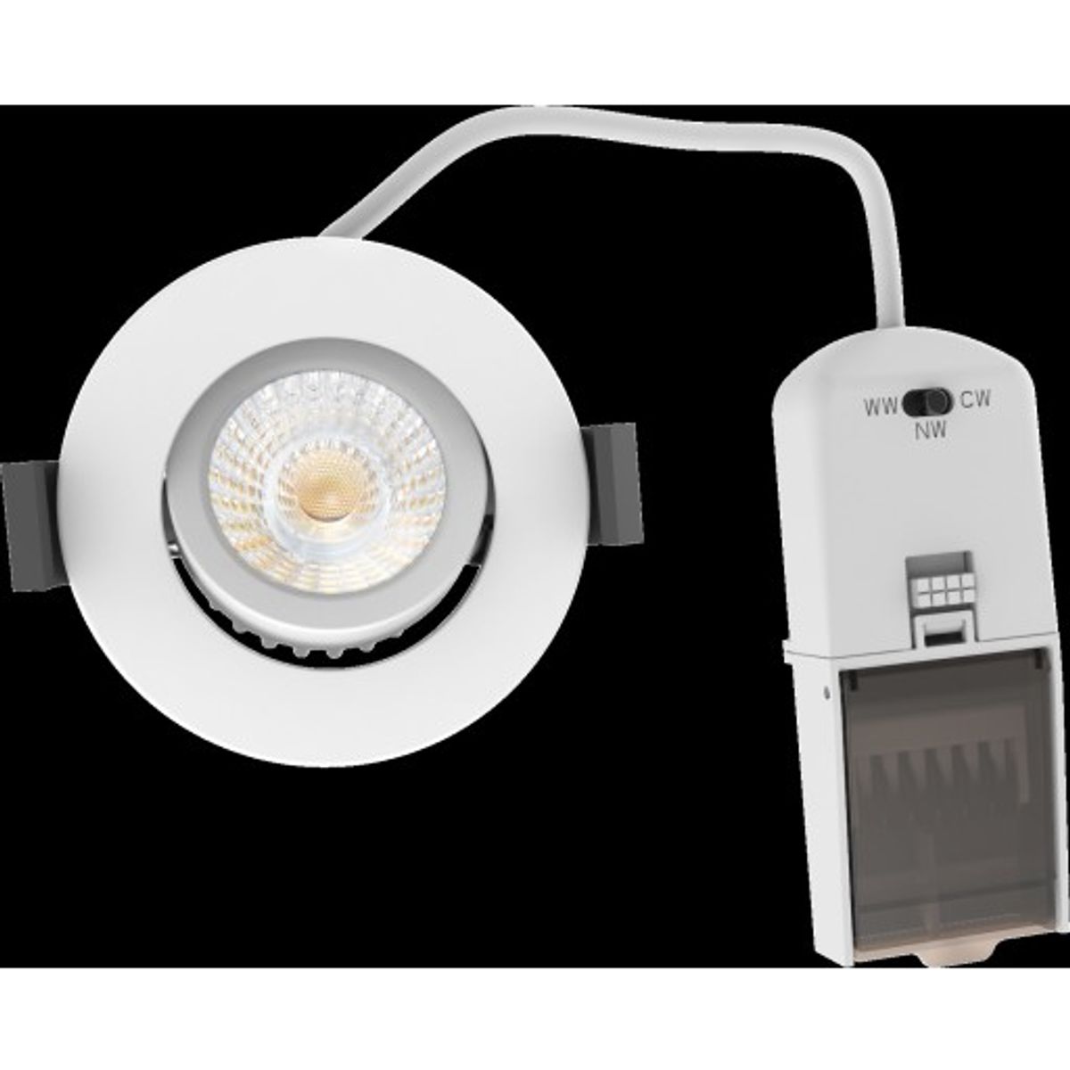 Tano downlight 5W CCT 500lm, hvid