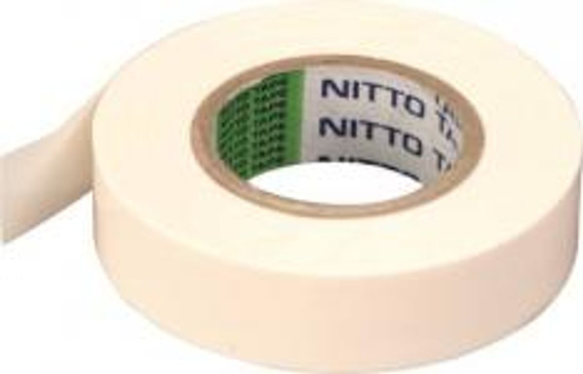 Tape hvid 15mm X 10 mtr. - nr. 21