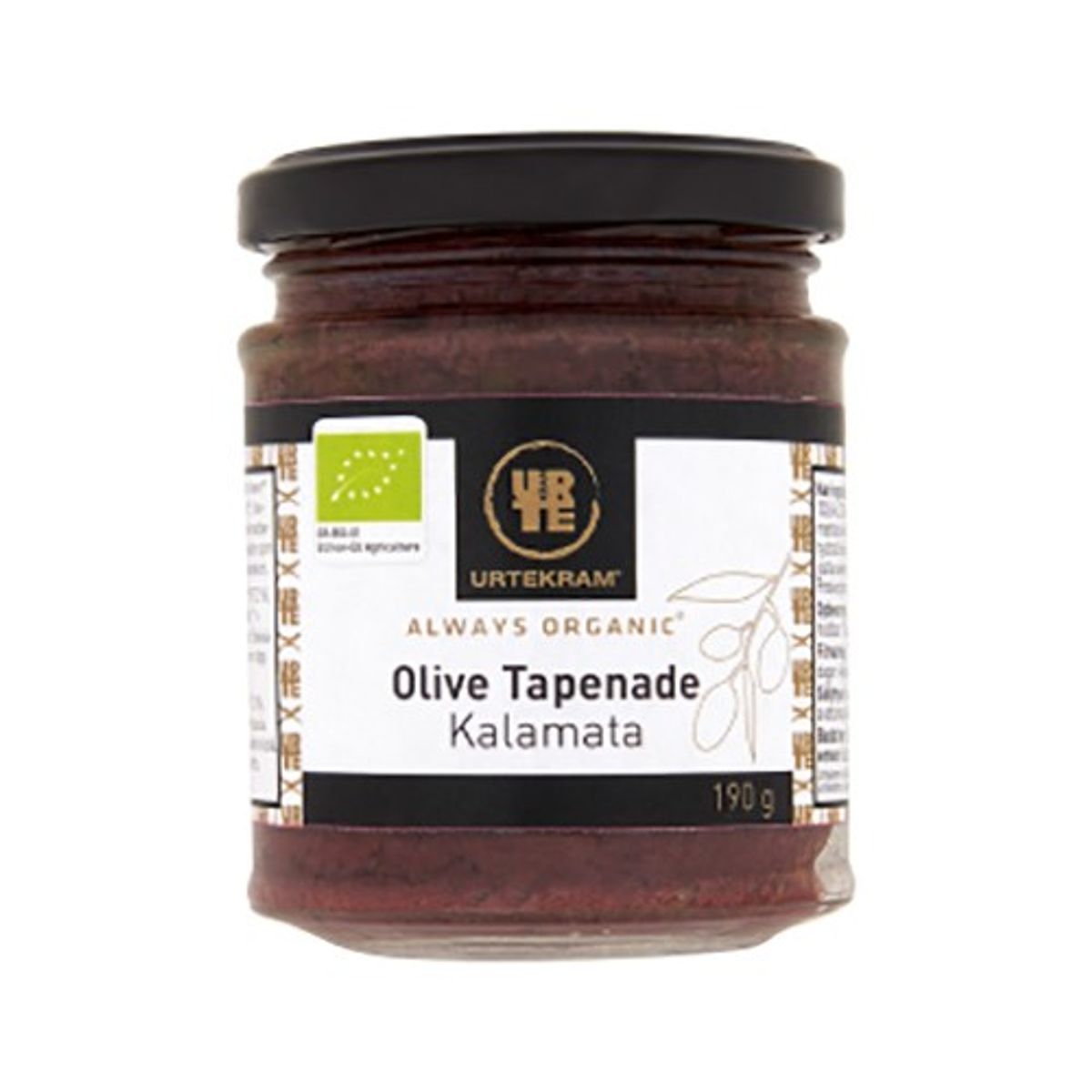 Tapenade Olive kalamata Økologisk - 190 gram - Urtekram