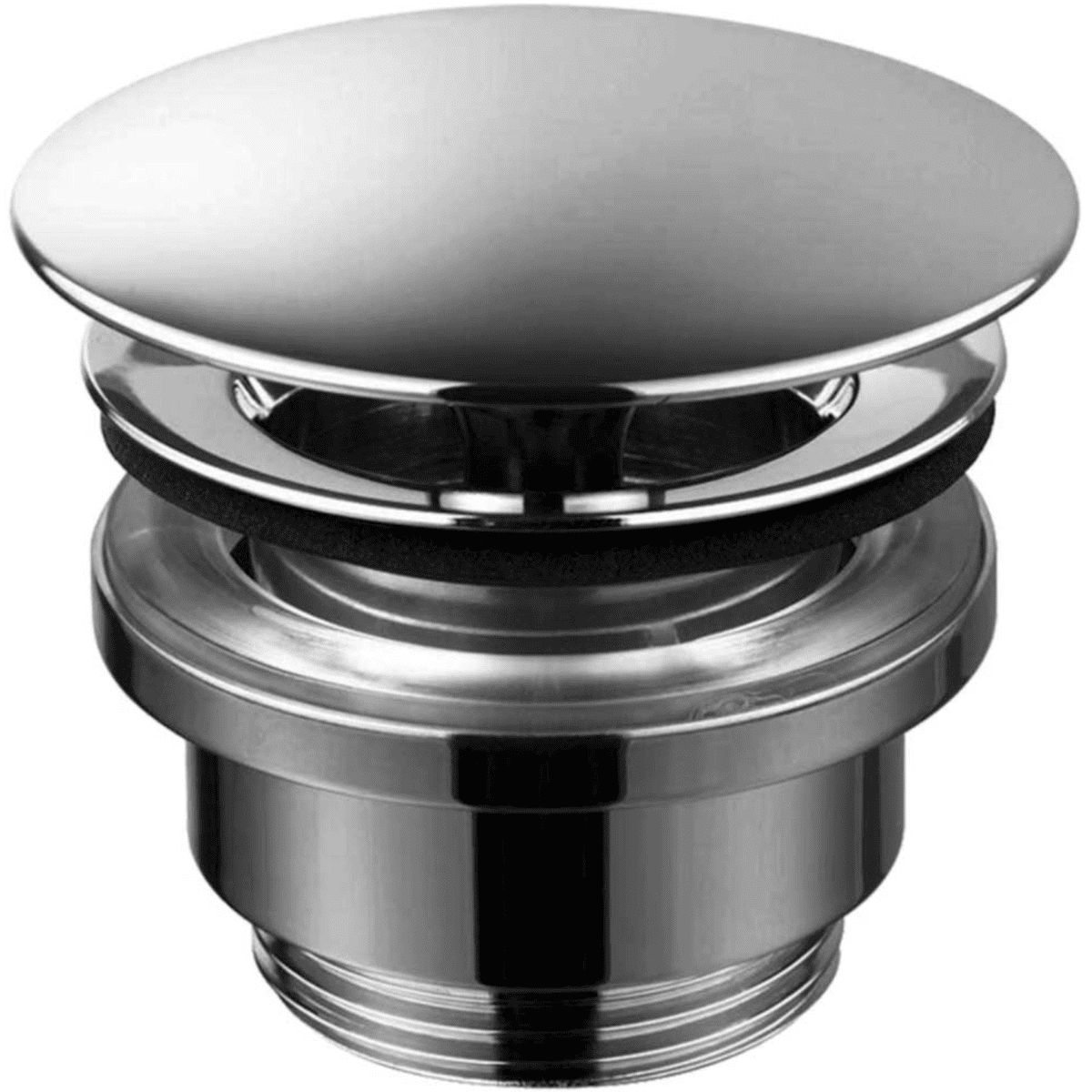 Tapwell 68400 pop-up bundventil med sivefunktion - black chrome