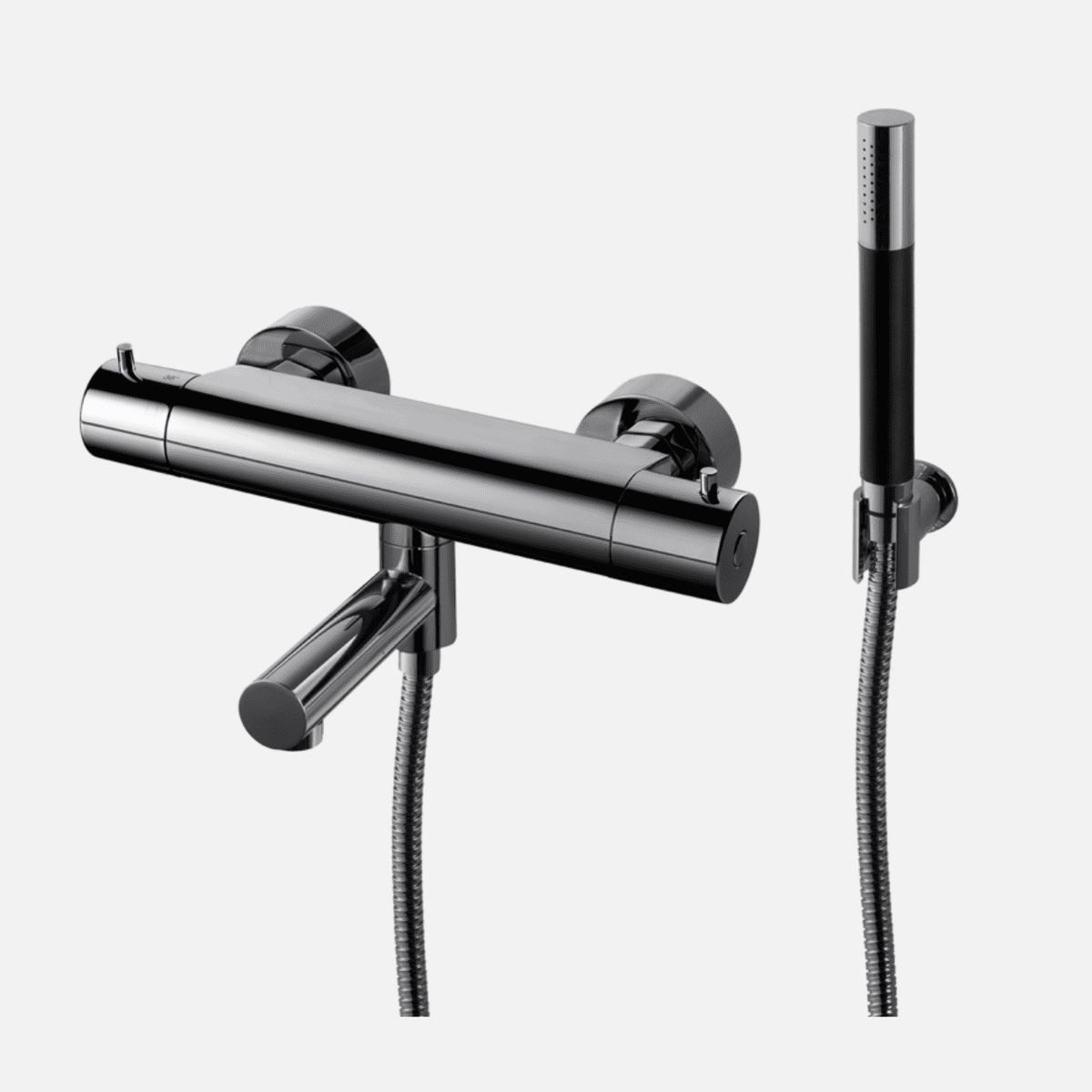 Tapwell EVM026-150 kararmatur med håndbruser - black chrome