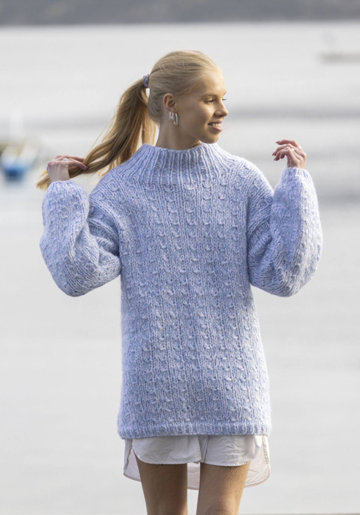 "Taranto" Genser- Viking Design 2237-3 Kit - XS-XXXL - Viking Alpaca Bris, fra Viking