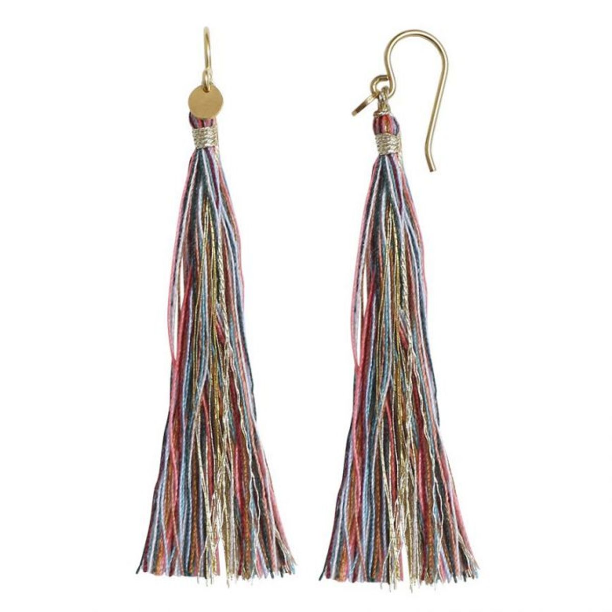 Tassel Multicolor Forgyldt Sølv Ørering fra Stine A.