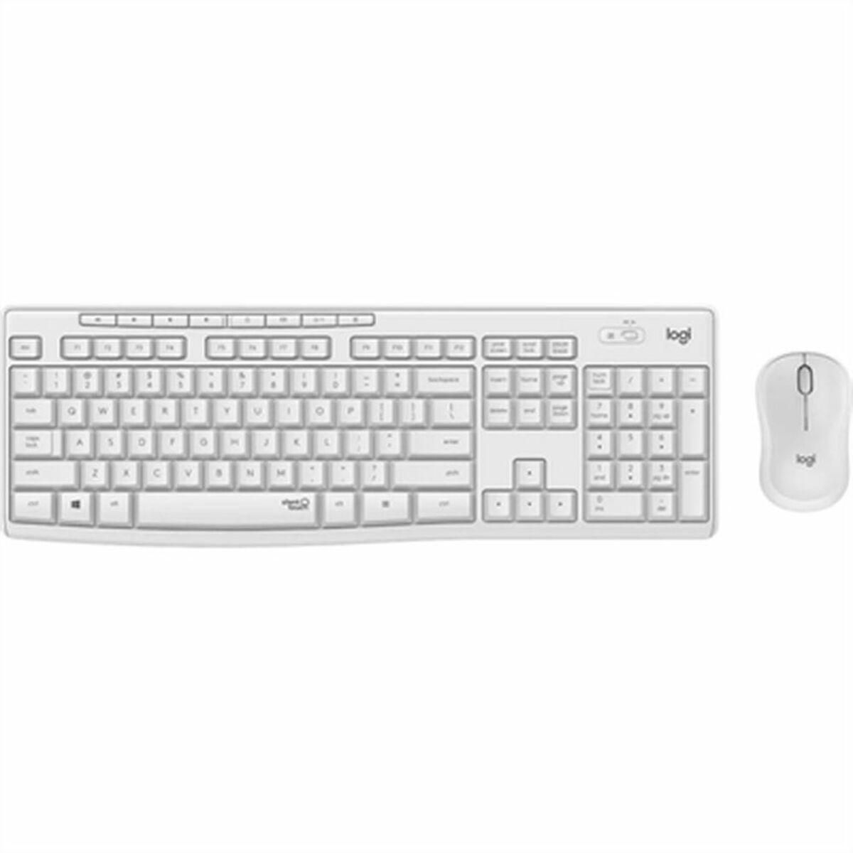 Tastatur og mus Logitech MK295 Hvid