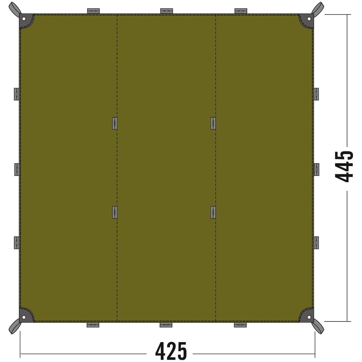 Tatonka Tarp Telt 425 x 445cm Lysegrøn