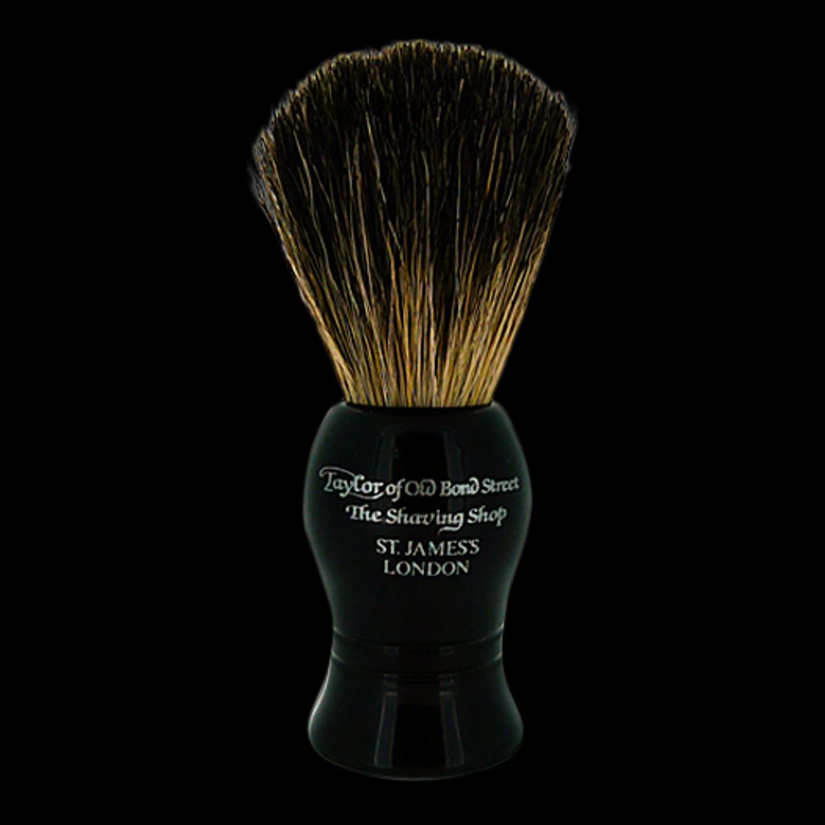 Taylor of Old Bond Street Barberkost Pure Badger - Ivory Black (9,5 cm)