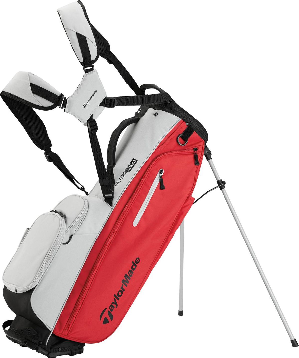 Taylormade FlexTech Bærebag - Silver/Red