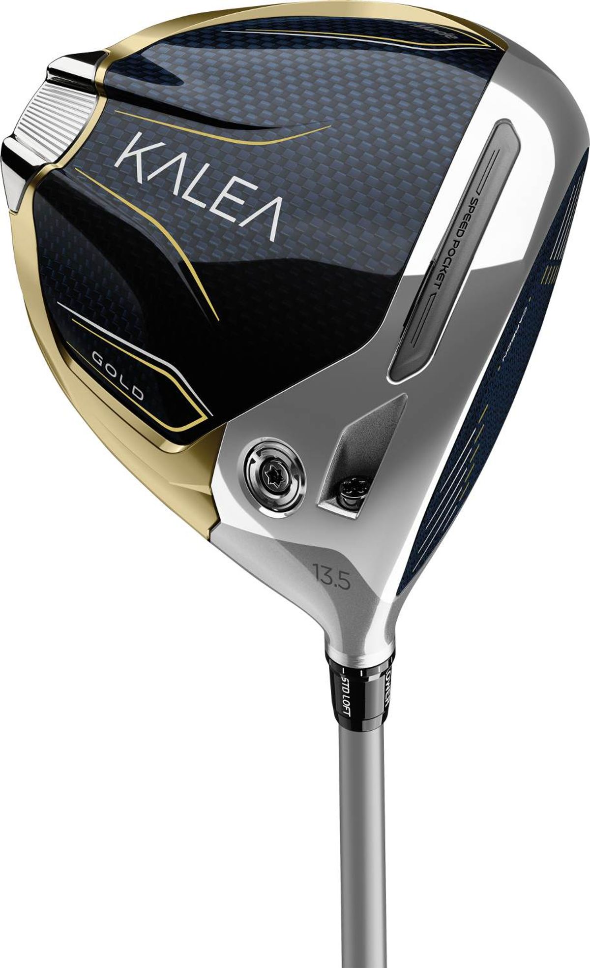 Taylormade Kalea Gold Dame Driver - Navy/Gold - Højre - 11.5° - Taylormade Kalea Gold Ultralight 40 Dame Grafit