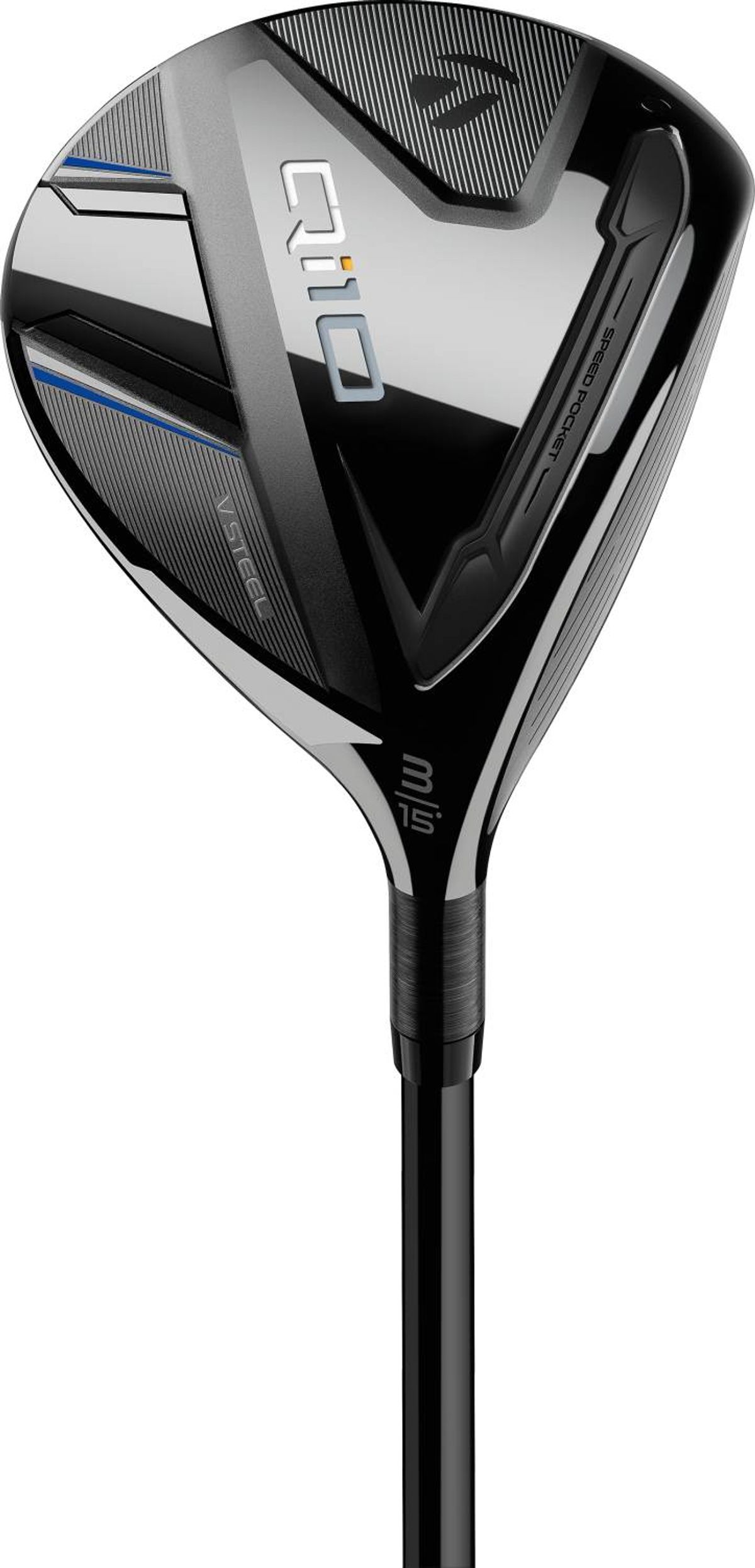 Taylormade Qi10 Herre Fairwaykølle - Sort/Blå - Højre - 18.0° (5 Kølle) - Fujikura Ventus TR Blue 6 Senior Grafit