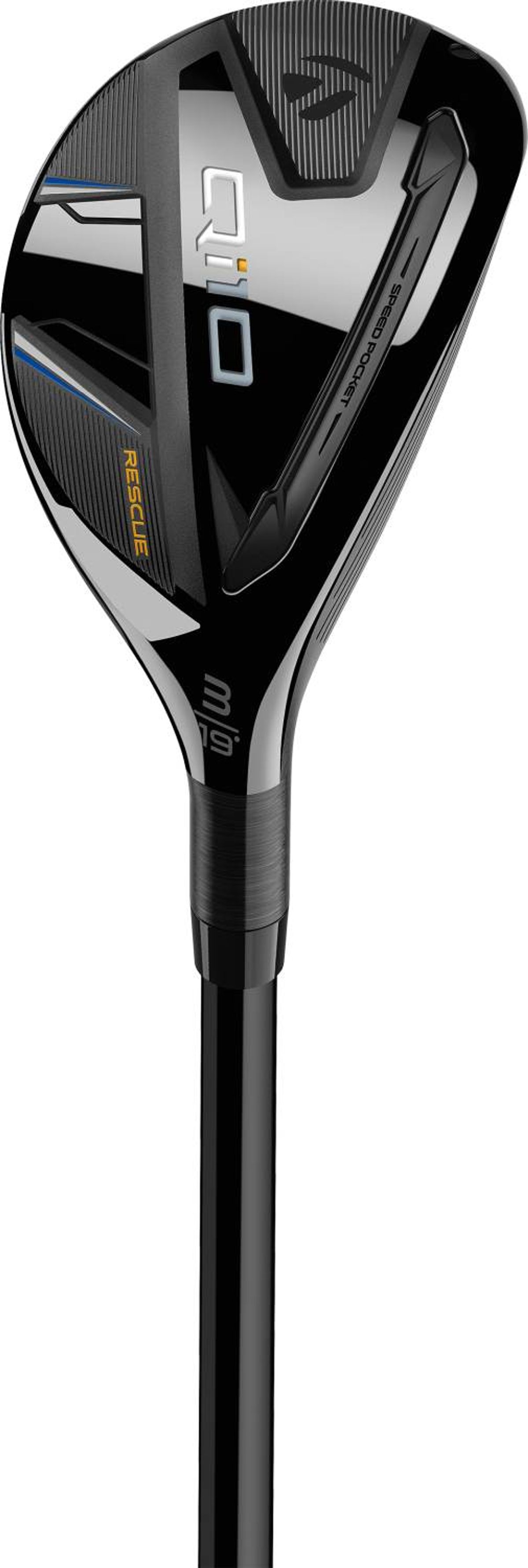 Taylormade Qi10 Herre Hybridkølle - Sort/Blå - Højre - 31.0° (7 Kølle) - Fujikura Ventus TR Blue 5 Senior Grafit