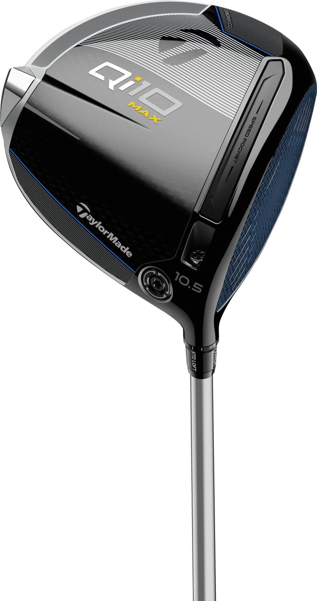 Taylormade Qi10 MAX Herre Driver - Sort/Blå - Højre - 12.0° - Fujikura Speeder NX TCS 50 Senior Grafit