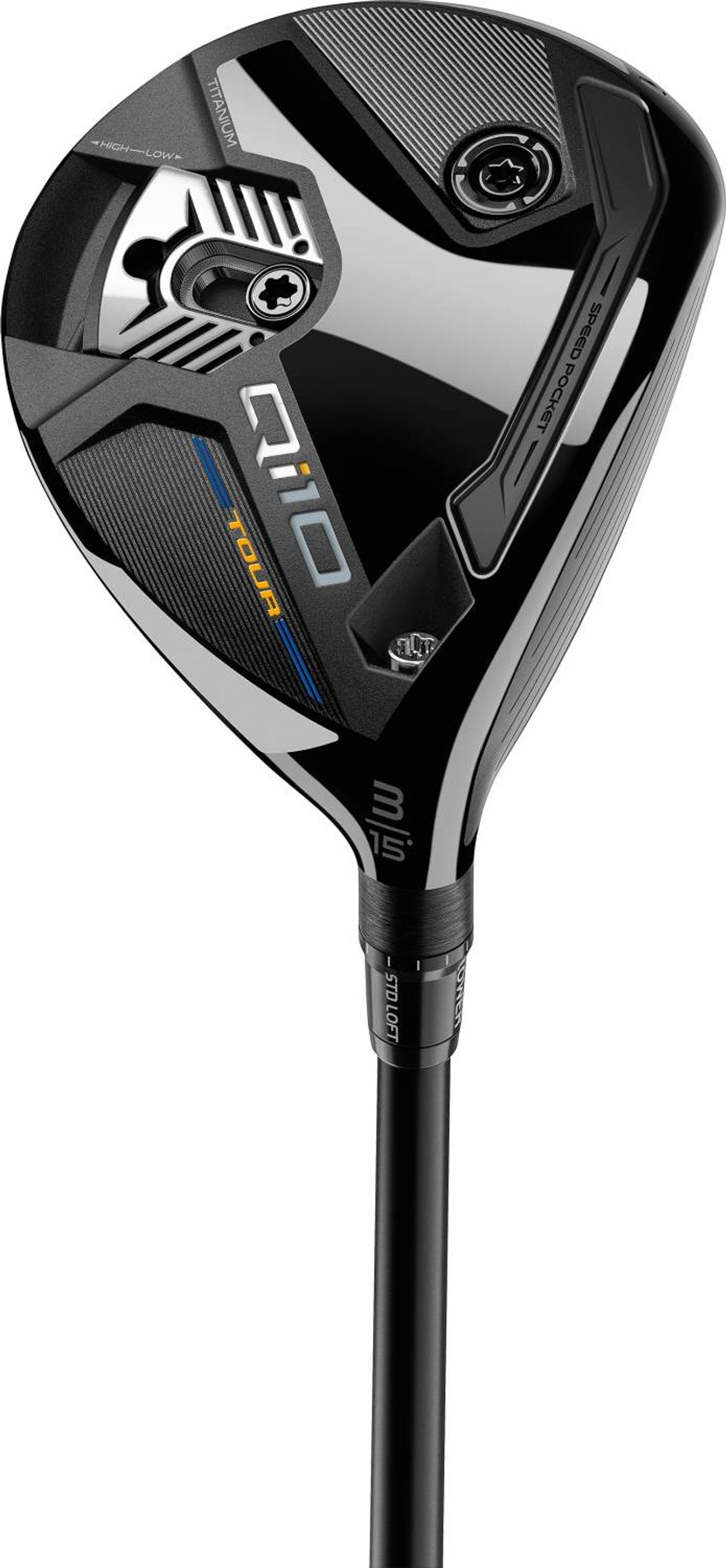 Taylormade Qi10 Tour Herre Fairwaykølle - Sort/Blå - Højre - 15.0° (3 Kølle) - Mitsubishi Chemical Tensei AV Limited Blue 75 Stiff Grafit