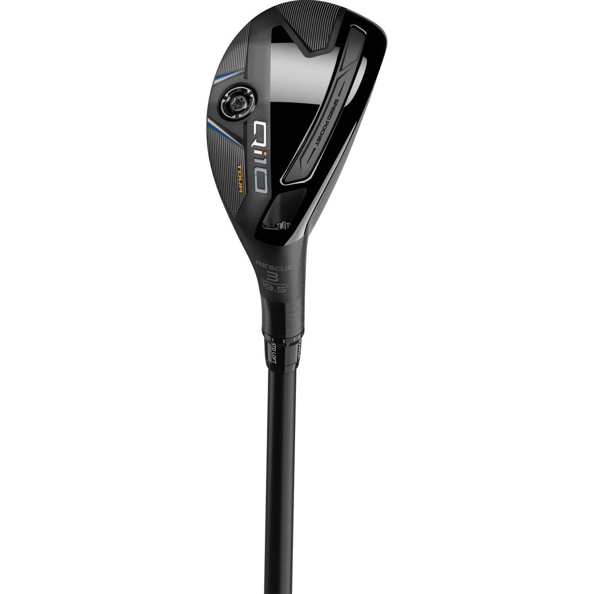 Taylormade Qi10 Tour Herre Hybridkølle - Sort/Blå - Højre - 22.0° (4 Kølle) - Mitsubishi Chemical Tensei AV Limited Blue 75 Stiff Grafit