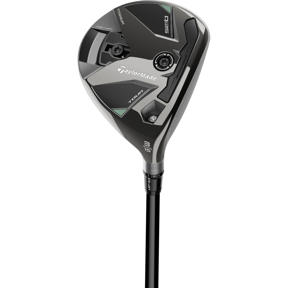 Taylormade Qi35 Tour Herre Fairwaykølle - Silver - Højre - 21.0° (7 Kølle) - Mitsubishi Chemical Kai´li Blue Dark Waves FW 75 Regular Grafit