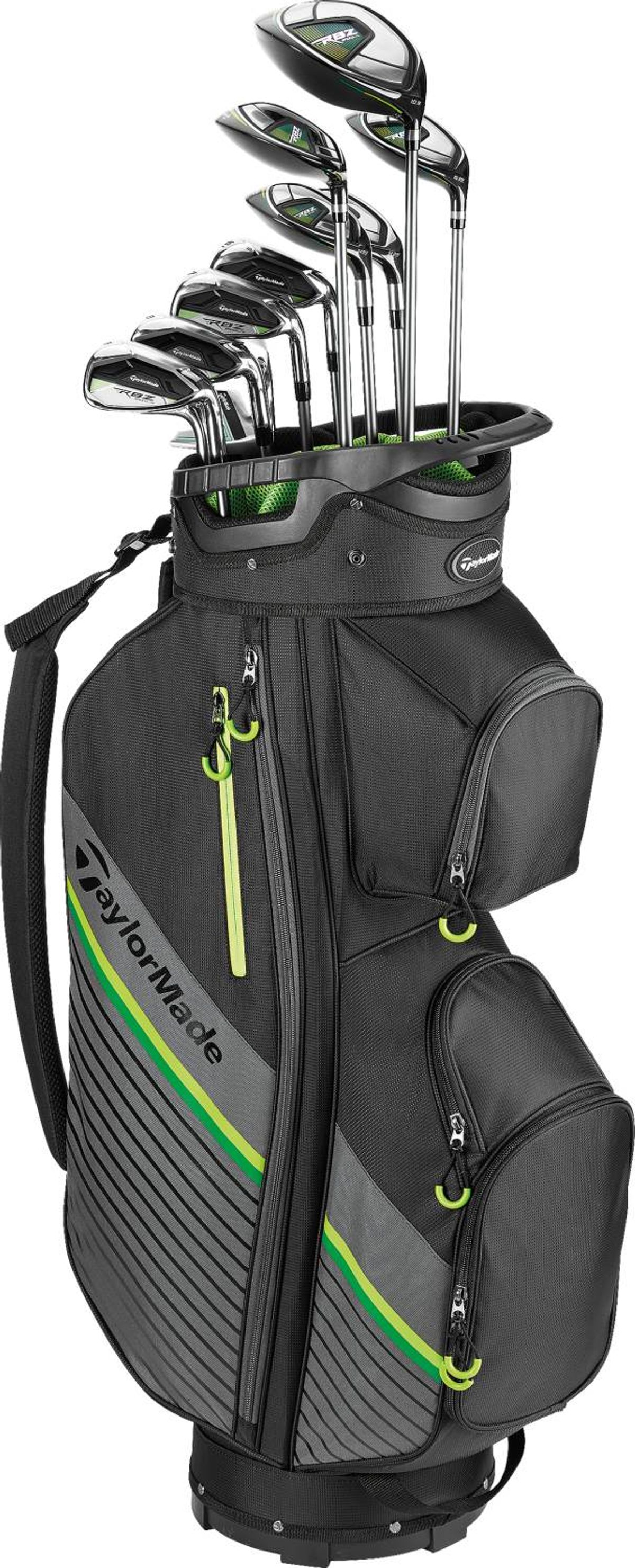 Taylormade RBZ SpeedLite Herre Golfsæt - Black/Green - Højre - DR, 3FW, 4HY, 6-9, PW, SW, PUTTER - Taylormade RBZ SpeedLite Senior Grafit