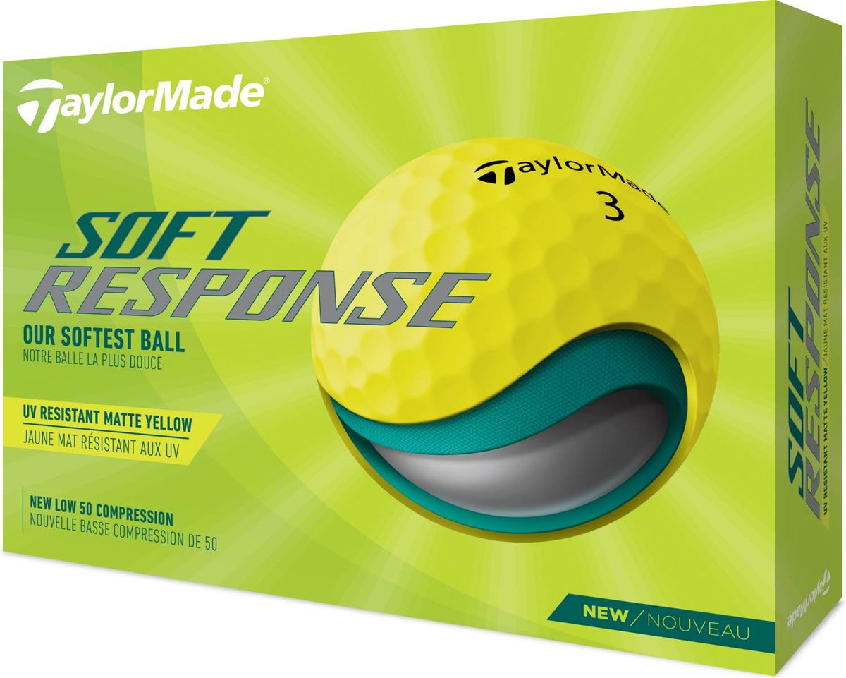 Taylormade Soft Response (2022) Golfbolde - Gul