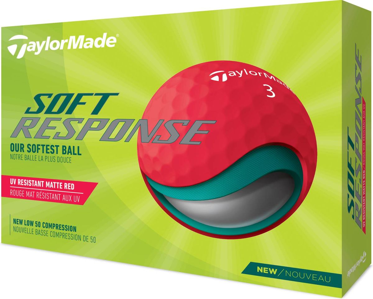 Taylormade Soft Response (2022) Golfbolde - Rød