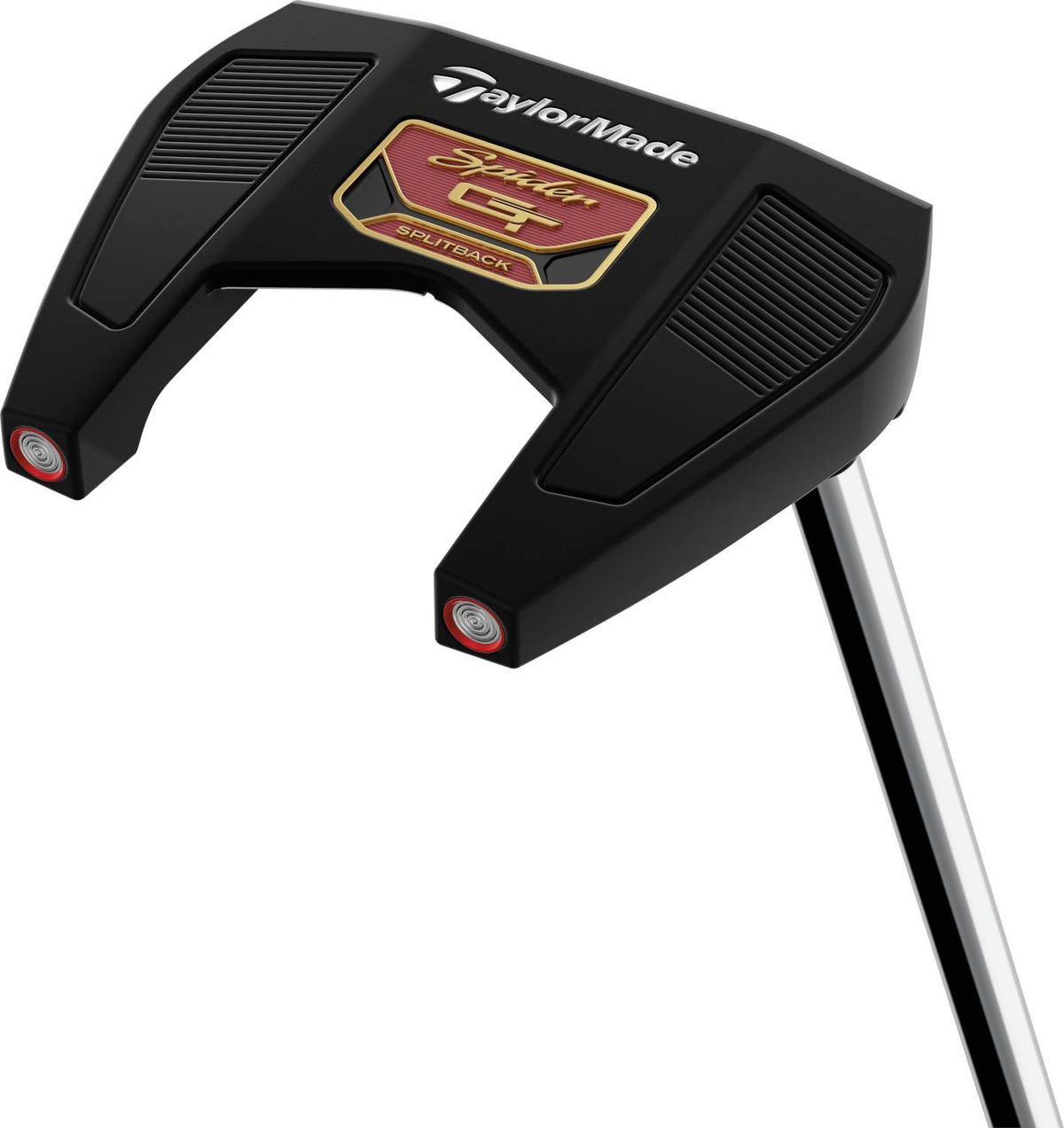 Taylormade Spider GT Splitback Single Bend Neck Herre Putter - Black - Højre - Str. 34" - Taylormade Pistol GTR 1.0 (2023) 1.0 Sort/Rød