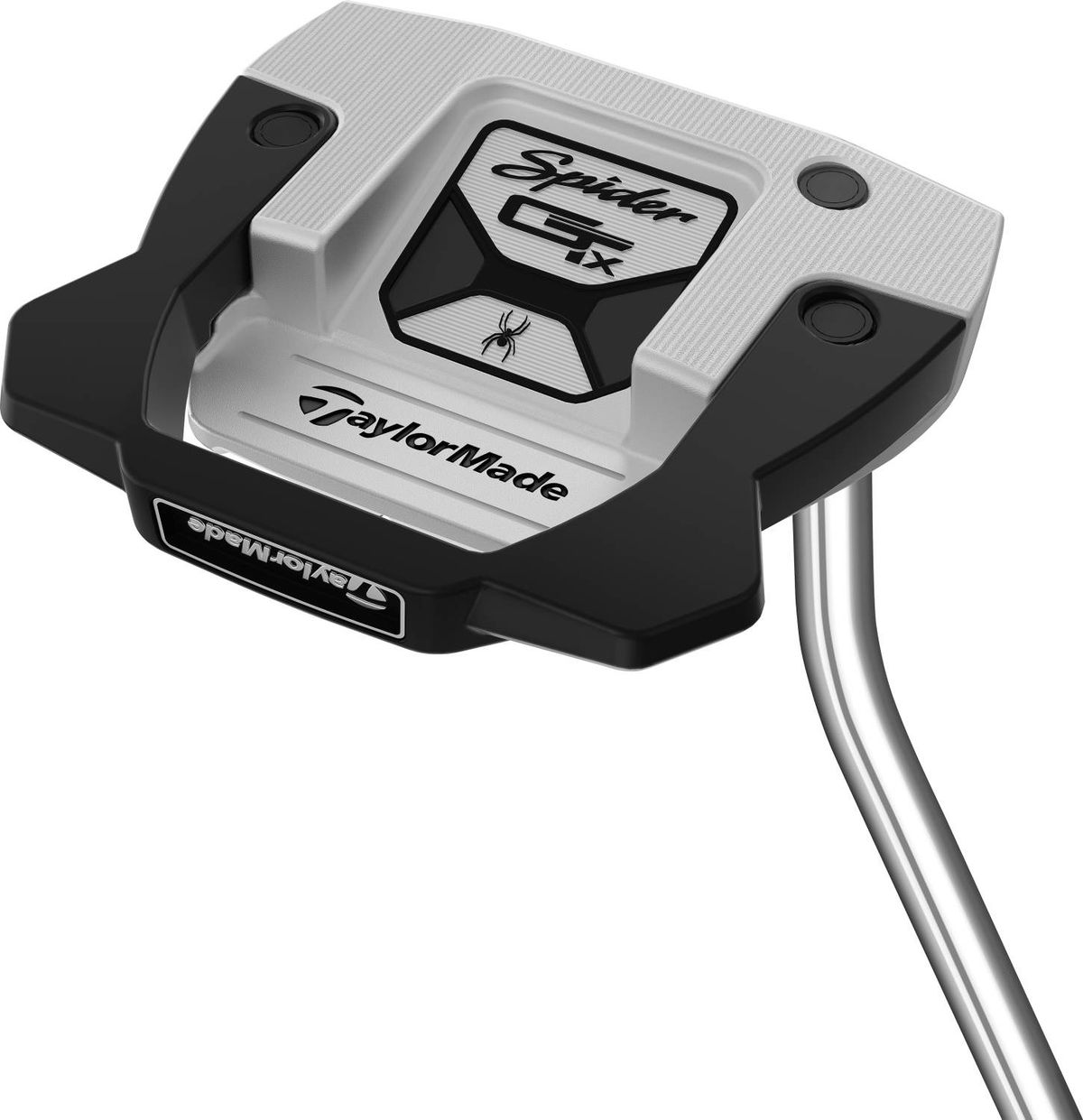 Taylormade Spider GTX Single Bend Neck Putter - Silver - Højre - Str. 34" - Taylormade Pistol GTR 1.0 (2023) 1.0 Grå/Hvid