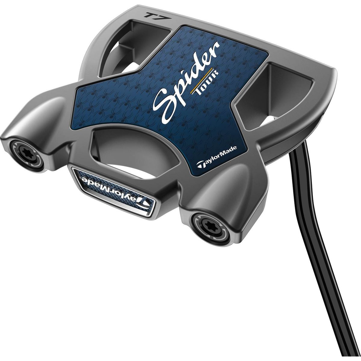 Taylormade Spider Tour Double Bend Neck Putter - Børstet Stål - Højre - Str. 33" - Taylormade Pistol GT 1.0 (2023) 1.0 Hvid/Sort