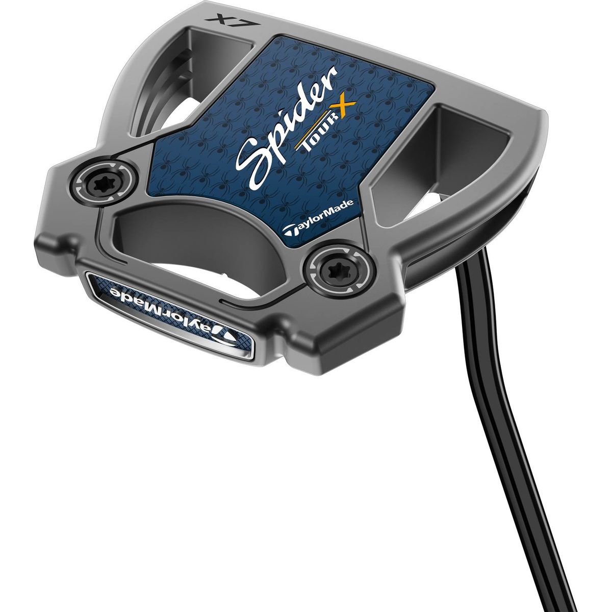 Taylormade Spider Tour X Double Bend Neck Putter - Børstet Stål - Højre - Str. 33" - Taylormade Pistol GT 1.0 (2023) 1.0 Hvid/Sort