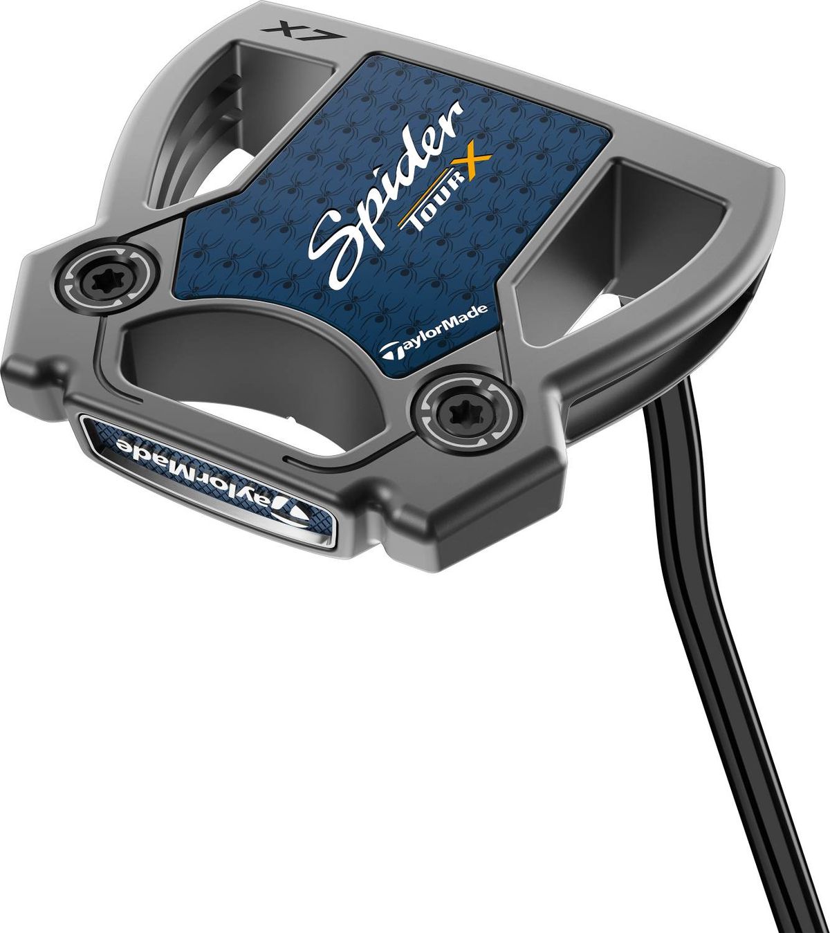 Taylormade Spider Tour X Double Bend Neck Putter - Børstet Stål - Højre - Str. 34" - Taylormade Pistol GT 1.0 (2023) 1.0 Hvid/Sort