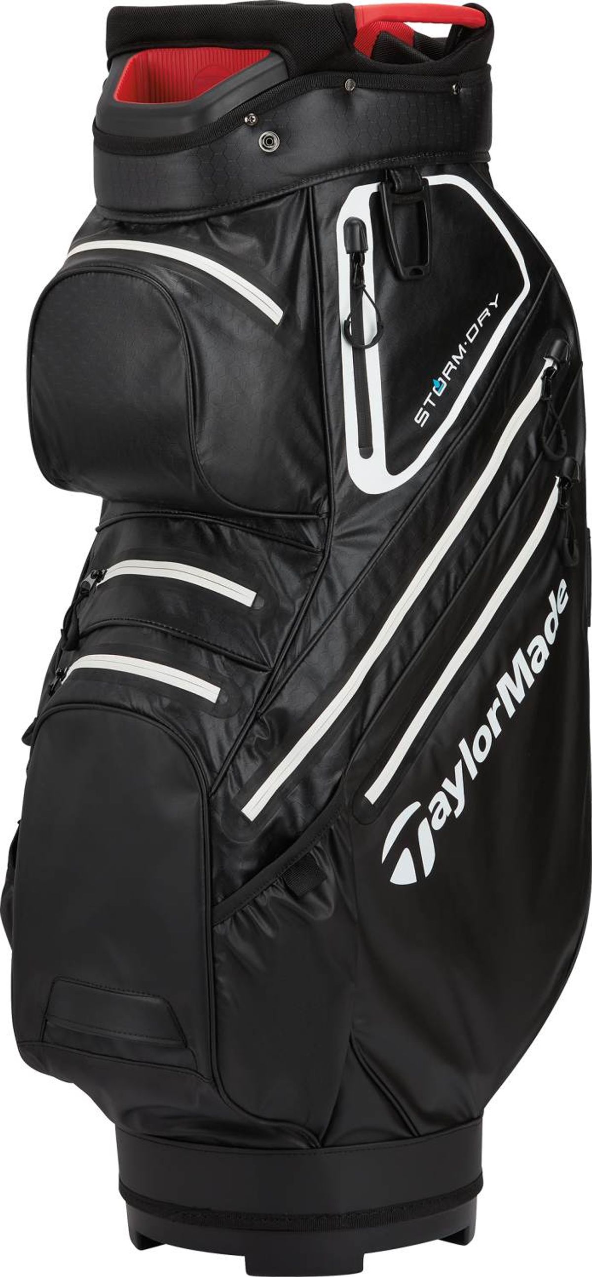 Taylormade Storm-Dry Vandtæt Vognbag - Black/White/Red