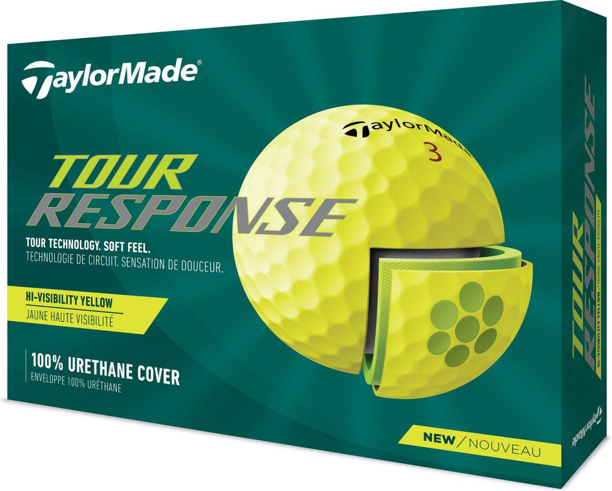 Taylormade Tour Response (2022) Logobolde - Gul