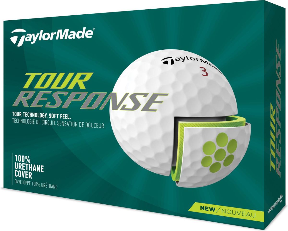 Taylormade Tour Response (2022) Logobolde - Hvid