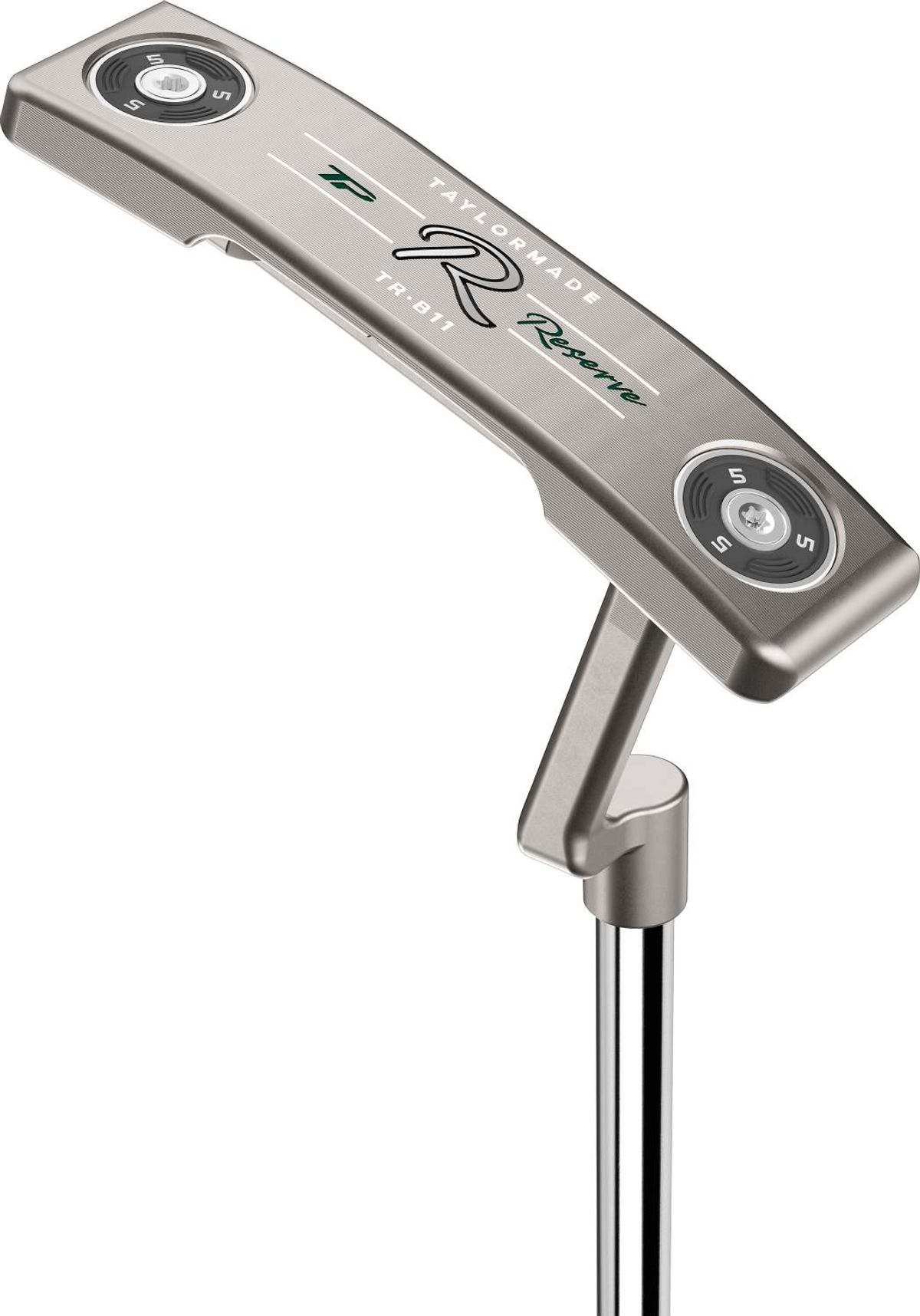 Taylormade TP Reserve B11 Plumber Neck Putter - Chrome - Højre - Str. 34" - Taylormade Deep Etched (2023) Standard Sort/Grå