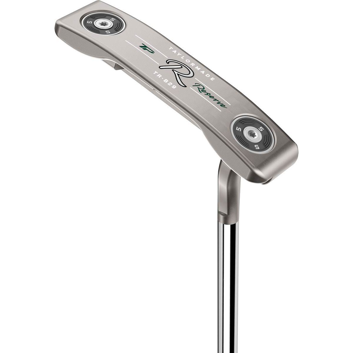 Taylormade TP Reserve B29 Flow Neck Putter - Chrome - Venstre - Str. 35" - Taylormade Deep Etched (2023) Standard Sort/Grå