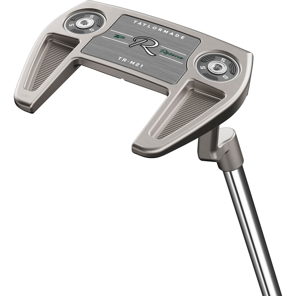 Taylormade TP Reserve M21 Plumber Neck Putter - Chrome - Højre - Str. 33" - Taylormade Deep Etched (2023) Standard Sort/Grå