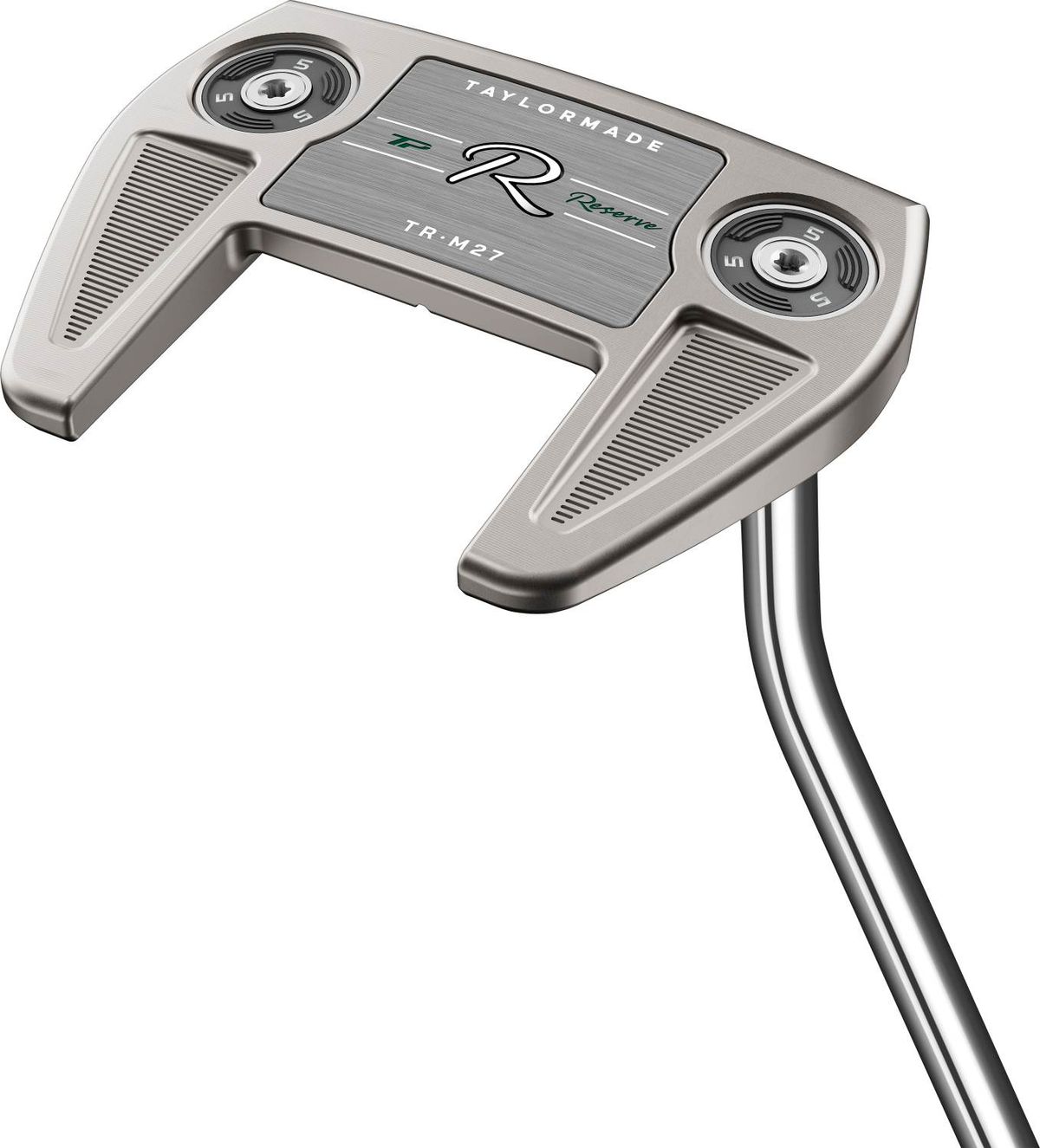 Taylormade TP Reserve M27 Single Bend Neck Putter - Chrome - Højre - Str. 33" - Taylormade Deep Etched (2023) Standard Sort/Grå