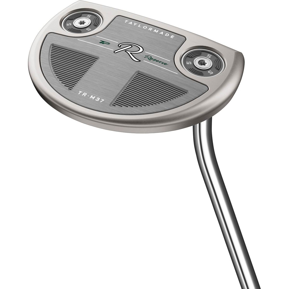 Taylormade TP Reserve M37 Single Bend Neck Putter - Chrome - Højre - Str. 34" - Taylormade Deep Etched (2023) Standard Sort/Grå