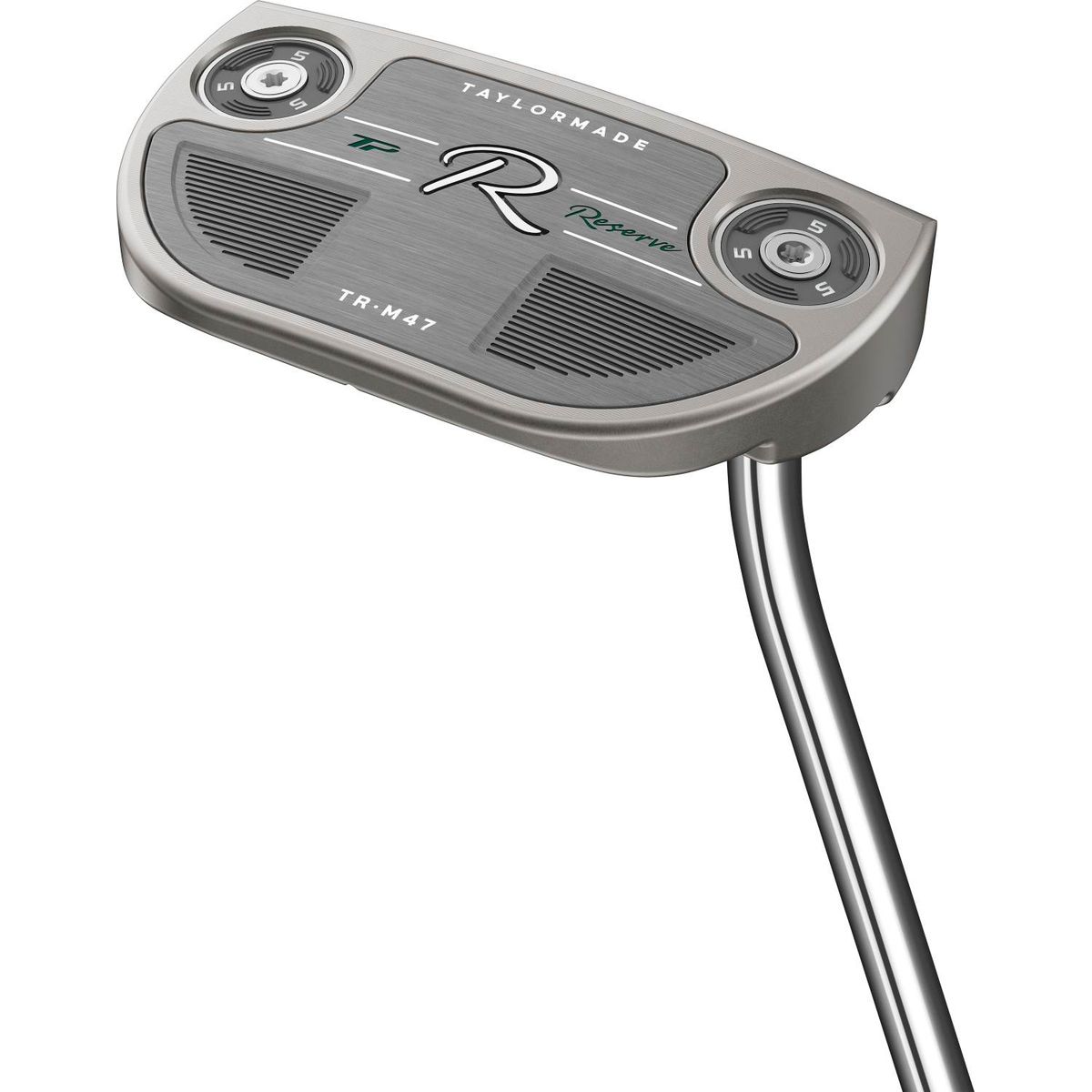 Taylormade TP Reserve M47 Single Bend Neck Putter - Chrome - Højre - Str. 33" - Taylormade Deep Etched (2023) Standard Sort/Grå