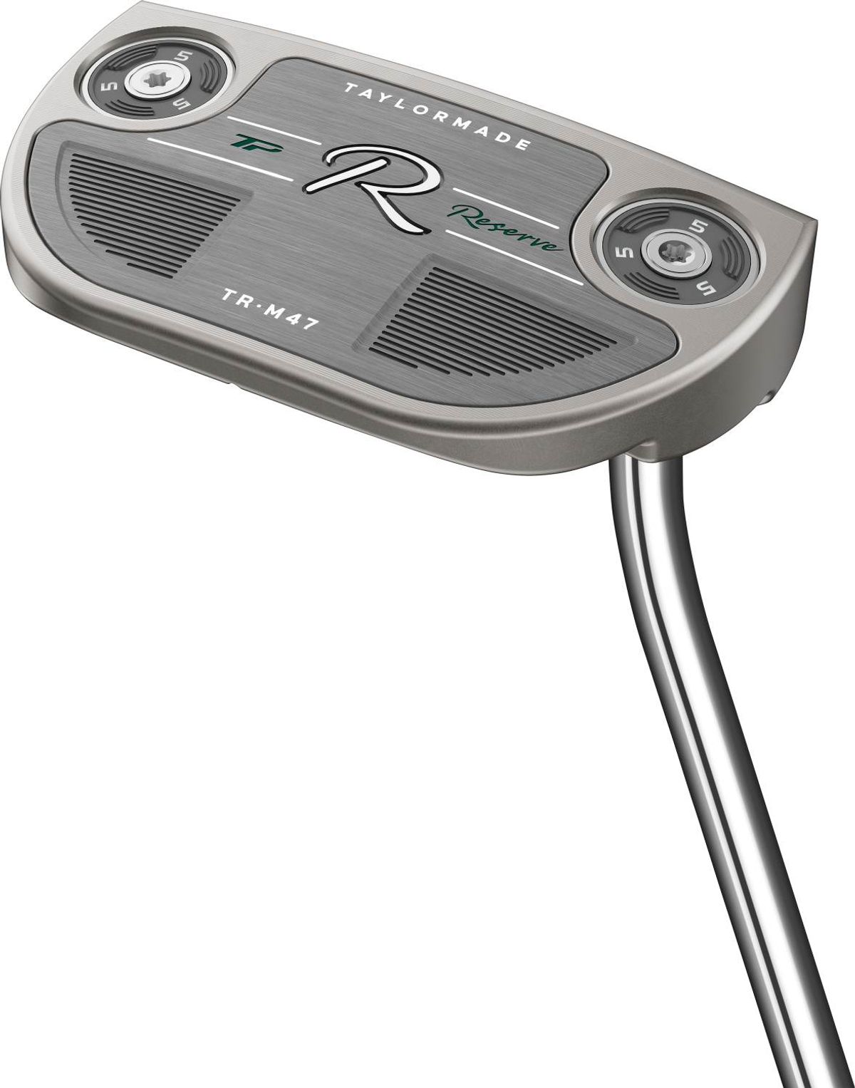 Taylormade TP Reserve M47 Single Bend Neck Putter - Chrome - Højre - Str. 35" - Taylormade Deep Etched (2023) Standard Sort/Grå