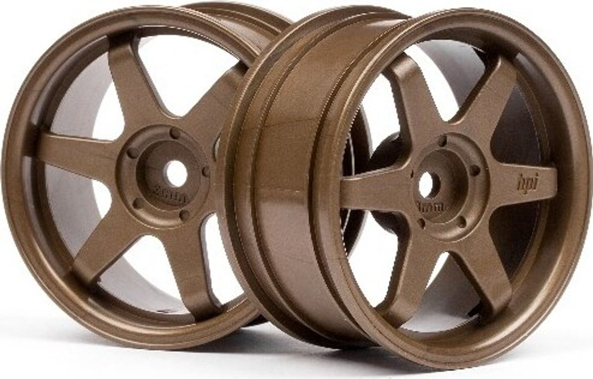 Te37 Wheel 26mm Bronze (3mm Offset) - Hp3843 - Hpi Racing