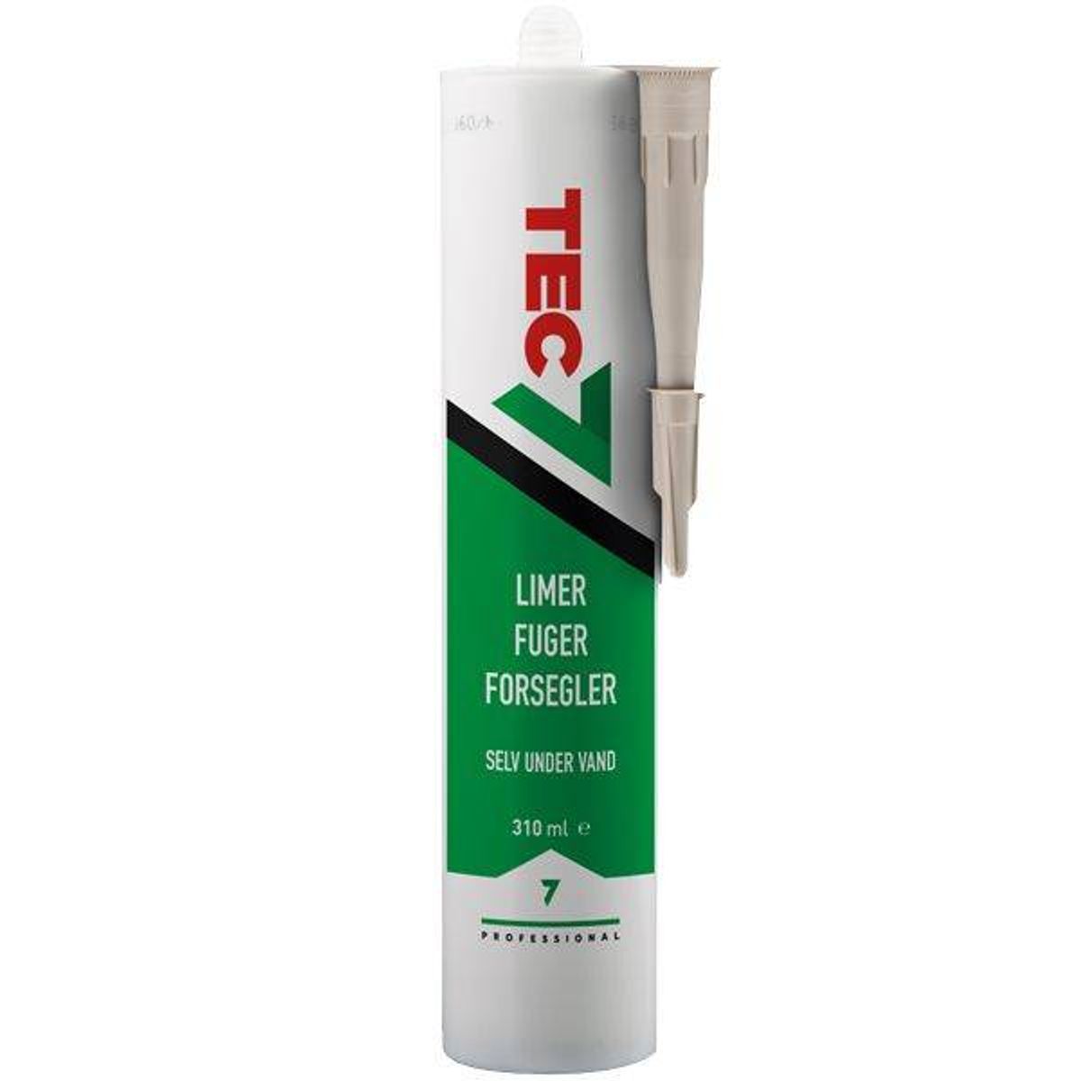 Tec7 - limer fuger forsegler 310ml patron beige - 1600816