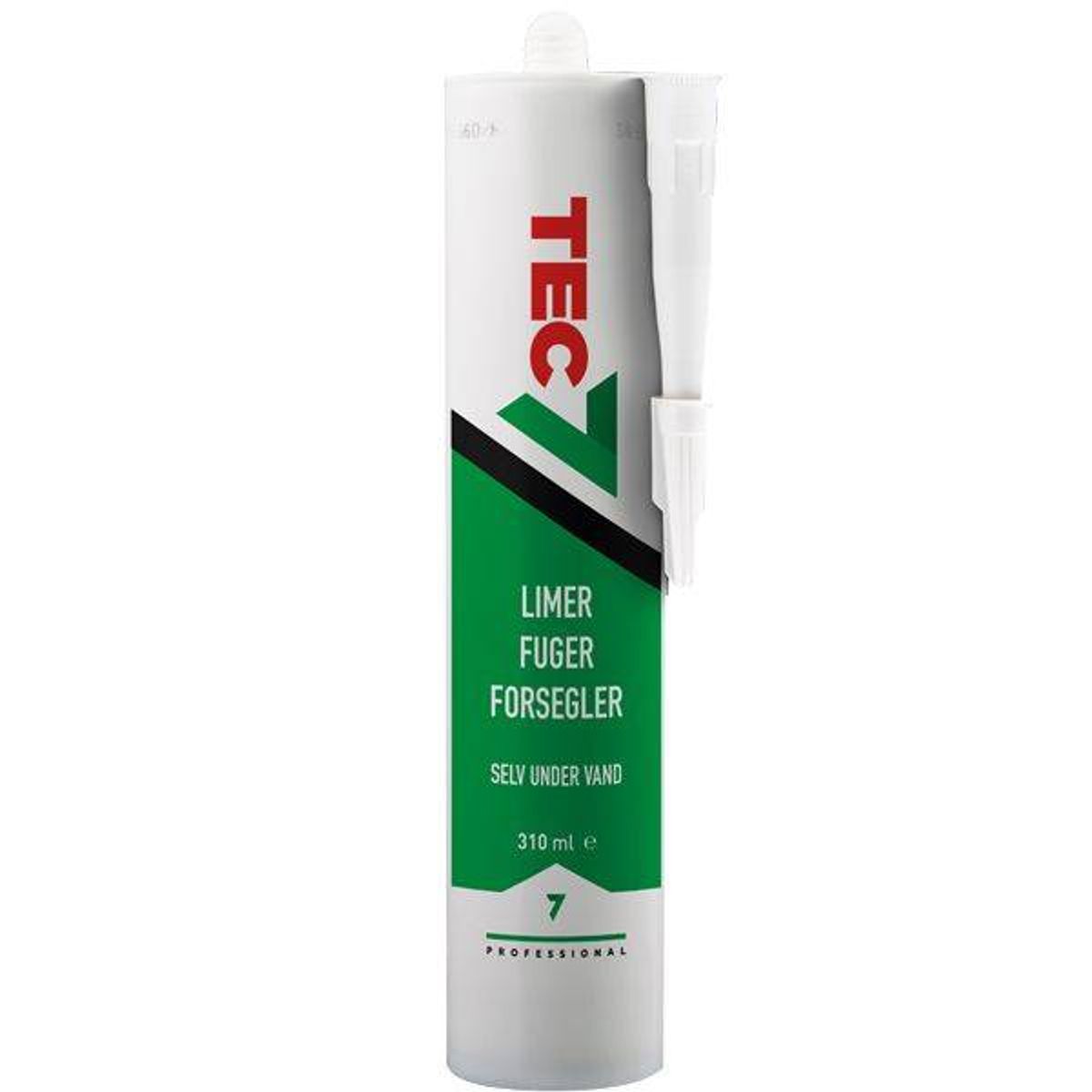 Tec7 - limer fuger forsegler 310ml patron hvid - 1600811