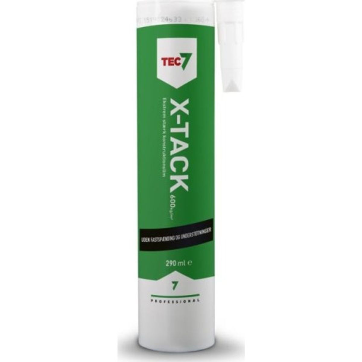 TEC7 Monteringslim X-Tack, 290 ml, Hvid