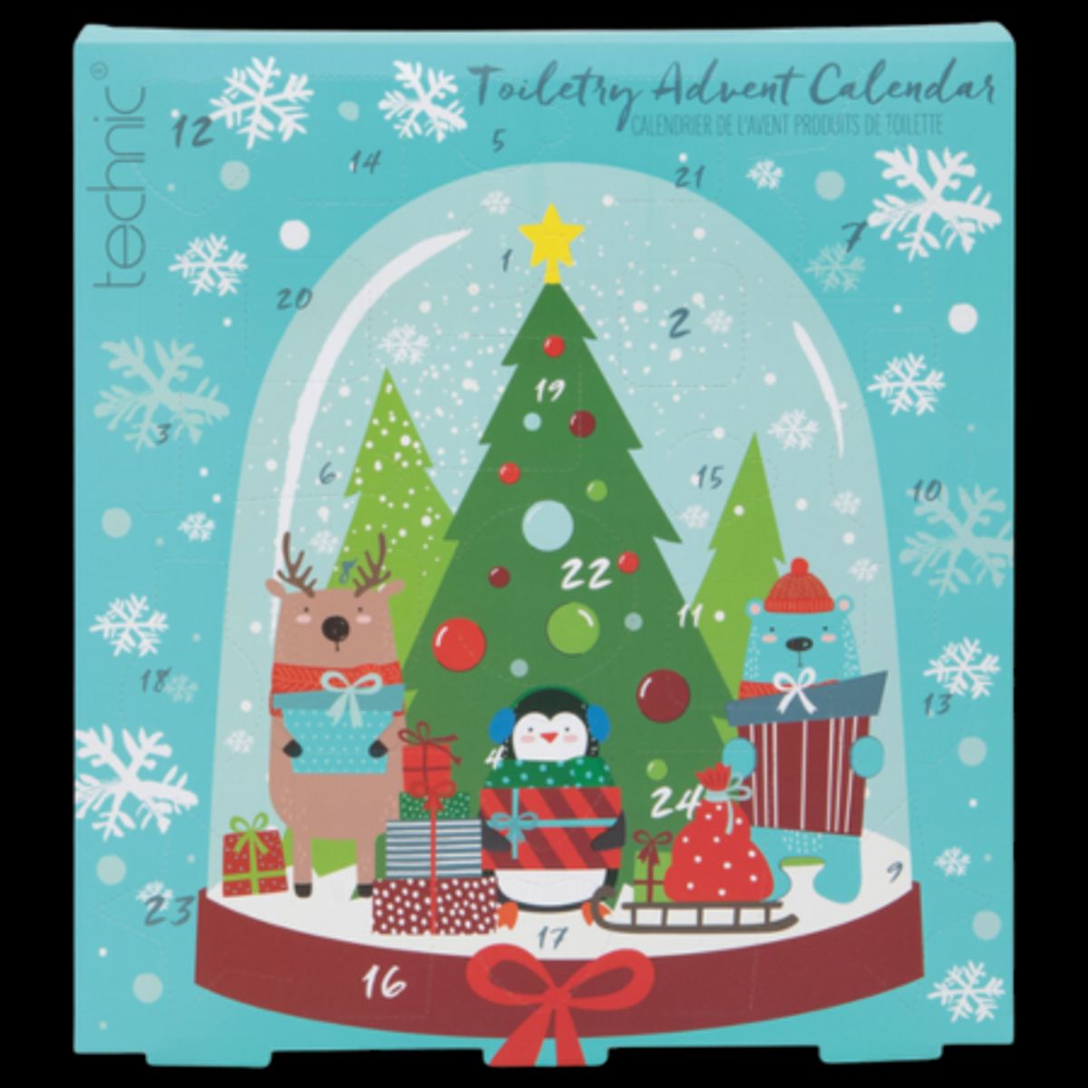 Technic Christmas Novelty Toiletry Advent Kalender - 24 dele