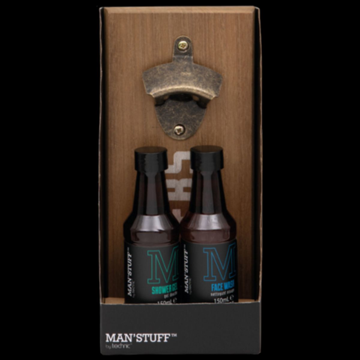 Technic Man' Stuff Bottle Opener & Bath Care Set