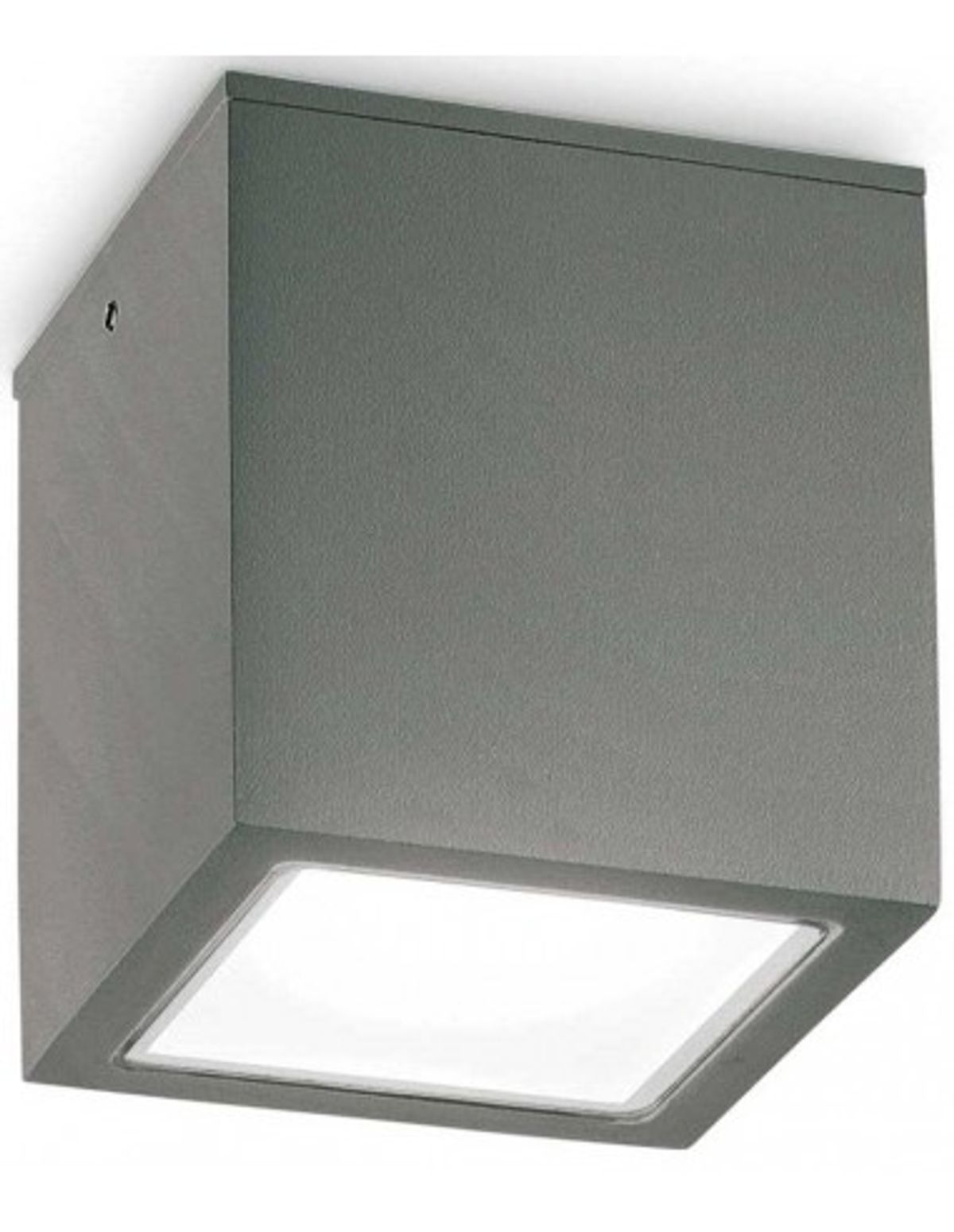 TECHO Loftlampe i aluminium og glas 15 x 15 cm 1 x GU10 - Antracit